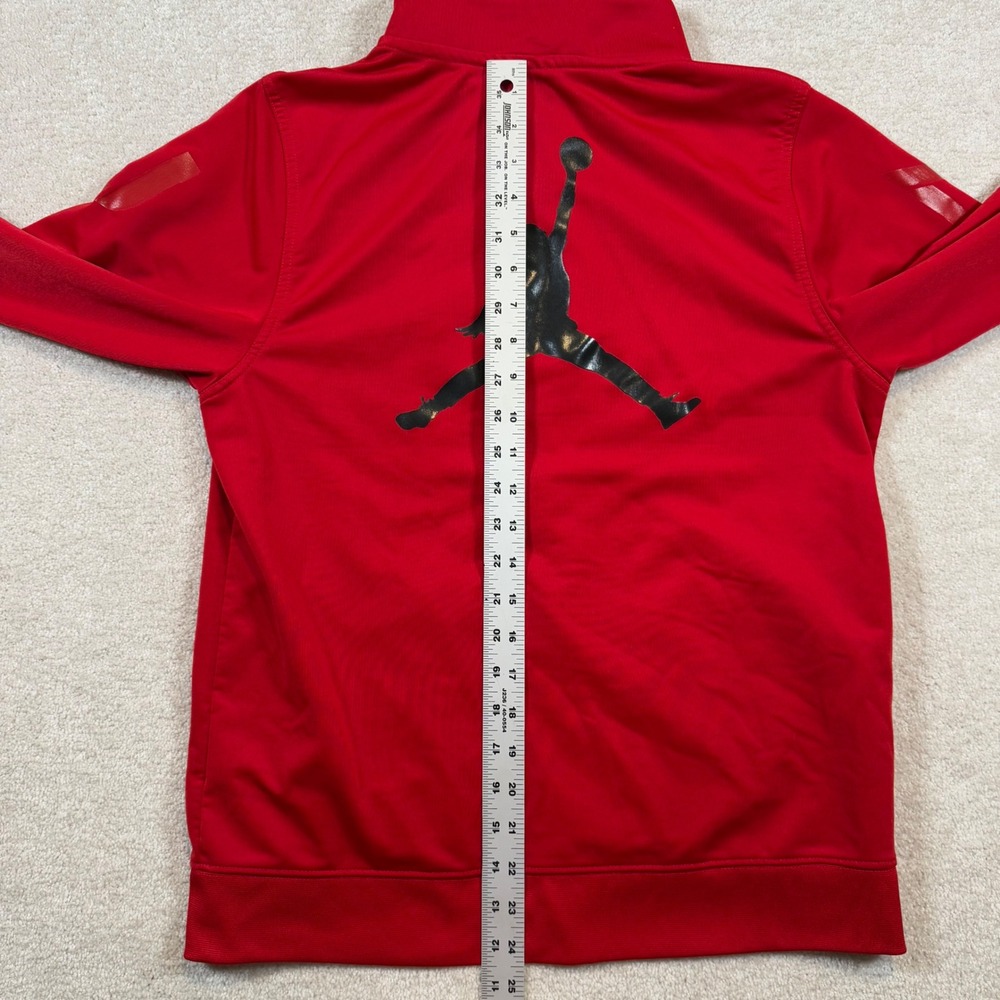 Air Jordan Track Jacket Full Zip Athletic Warm Up Red Jacket Boys XL - Picture 7 of 7